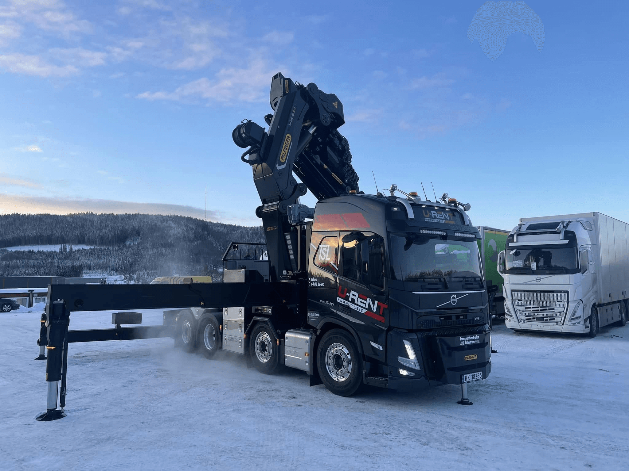 Kranbil 165TM – Volvo FM med Palfinger PK 1650 TEC